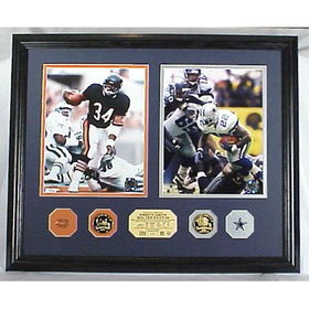 Emmitt Smith - Walter Payton Duo Pin Collection Photomintemmitt 