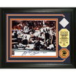 Walter Payton Up and Over" Autographed Game Used Jersey and 24KT Gold Coin Photo Mint"