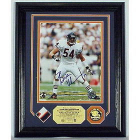 Brian Urlacher Autographed" G.U. Jersey Photo Mint"brian 