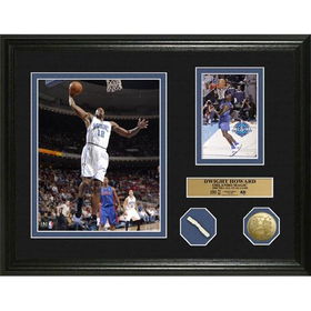 Dwight Howard 2008 NBA All Star Game Used Net And Gold Coin Photo Mintdwight 