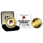 Golden State Warriors 24Kt Gold And Color Team Logo Coin