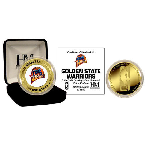 Golden State Warriors 24Kt Gold And Color Team Logo Coingolden 