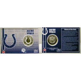 Indianapolis Colts Team History Coin Cardindianapolis 