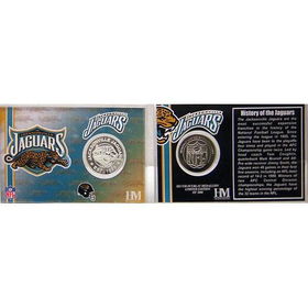 Jacksonville Jaguars Team History Coin Cardjacksonville 