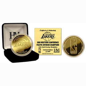 Los Angeles Lakers 2009 PacificDivision Champions 24KT Gold Coinlos 