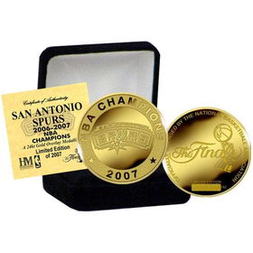 San Antonio Spurs  2007 Nba 24Kt Gold Champion Coinsan 