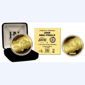 2008 NBA Finals Dueling Logo's 24KT Gold plated Coin Celtics Lakers vs. Celticsnba 