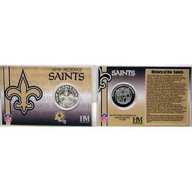 New Orleans Saints Team History Coin Cardorleans 
