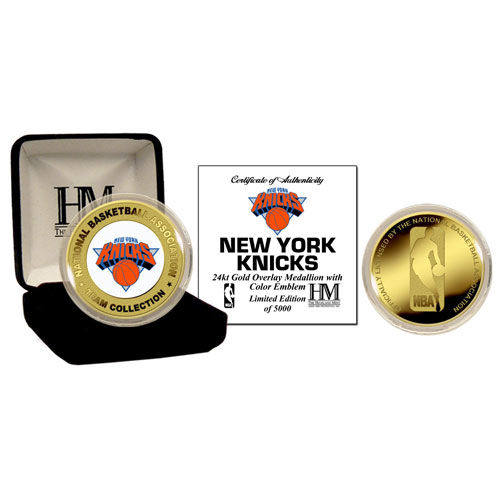 New York Knicks 24Kt Gold And Color Team Logo Coinyork 