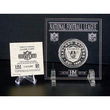 Oakland Raiders Silver - 2008 Official NFL Game Coin in Archival Etched Acrylic
