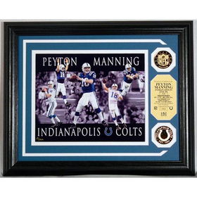 Peyton Manning Dominance" Photo Mint W/ 2 24Kt Gold Coins"peyton 