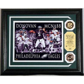 Donovan Mcnabb Dominance" Photo Mint W/ 2 24Kt Gold Coins"donovan 