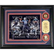 Vince Young Dominance Photo Mint With 2 24Kt Gold Coins