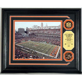 Cincinnati Bengals Paul Brown Stadium Photo Mint with two 24KT Gold Coinscincinnati 