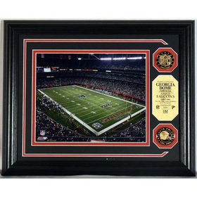 Atlanta Falcons Georgia Dome Photo Mint with two 24KT Gold Coinsatlanta 