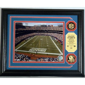 New York Giants Stadium NFL Stadium Photo Mint w/ 2 24KT Gold Coinsyork 