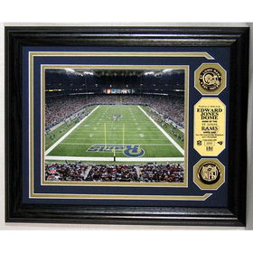 St. Louis Rams Edward Jones Dome Photo Mint with two 24KT Gold Coinslouis 
