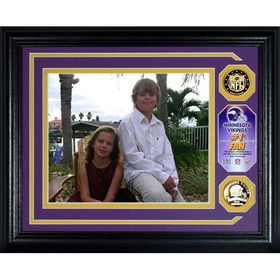 Minnesota Vikings # 1 Fan" Personalized Photo Mint With 2 Gold Coins"minnesota 