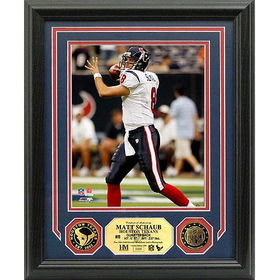 Matt Schaub Gold Coin Photo Mint With Two 24Kt Gold Coinsmatt 