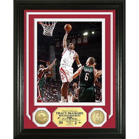 Tracy McGrady Photo Mint W/ Two 24Kt Gold Coinstracy 