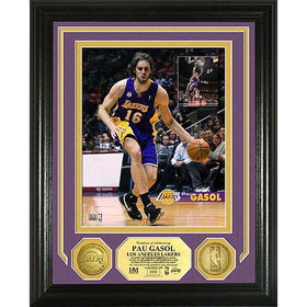 Pau Gasol Lakers Gold Coin Photo Mintpau 