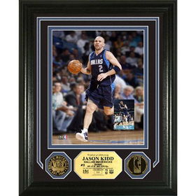 Jason Kidd Photo Mint with two 24KT Gold Coinsjason 