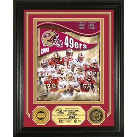 SAN FRANCISCO 49ERS 2008 Team Force" Photo Mint w/ 2 24KT Gold coins"san 