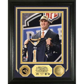 Chris Long Draft Day 24KT Gold Coin Photo Mintchris 