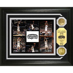 San Antonio Spurs 24KT Gold Coin Photo Mintsan 