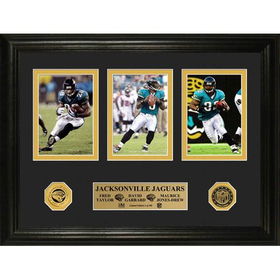 Jacksonville Jaguars Trio" Photo Mint w/ 2 24kt Gold Minted Coins"jacksonville 