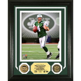 Brett Favre NY Jets 24KT Gold Coin Photo Mintbrett 