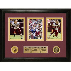 Washington Redskins Trio" Photomint w/ 2 24KT Gold Minted Coins"washington 