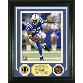 Reggie Wayne Photomint w/ 2 24KT Gold Coinsreggie 