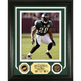 Brian Dawkins Photomint w/ 2 24KT Gold Coinsbrian 