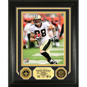 Jeremy Shockey Photomint w/ 2 24KT Gold Coinsjeremy 