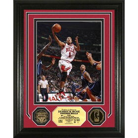 Derrick Rose 24KT Gold Coin Photo Mintderrick 