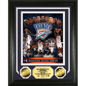 Oklahoma City Thunder 2008" Team Force 24KT Gold Coin Photo Mint"oklahoma 