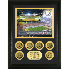 Pittsburgh Steelers 6x Super Bowl Champions 24KT Gold Coin Photo Mintpittsburgh 