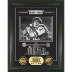 Joe Namath HOF Archival Etched Glass 24kt Gold Coin Photo Mint