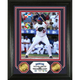 David Ortiz Dominican 2009 WBC 24KT Gold Coin Photo Mintdavid 