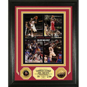 Lebron James 2008 - 09 NBA MVP 24KT Gold Coin Photo Mintlebron 