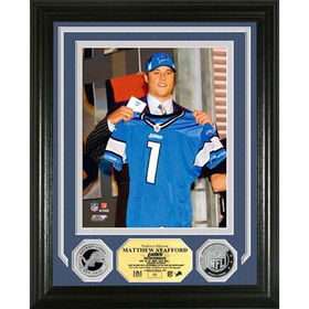 Matthew Stafford ?Draft Day? Silver Coin Photo Mintmatthew 