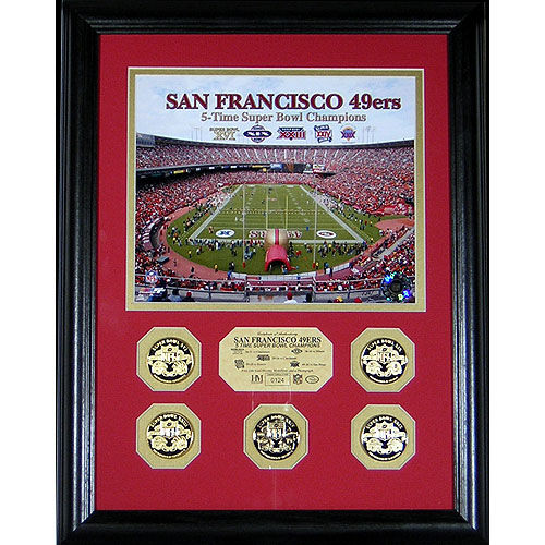 San Francisco 49Ers 5 Time Super Bowl Champs Photomintsan 