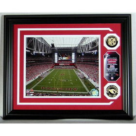 Arizona Cardinals Stadium Photomint with two 24KT Gold Coinsarizona 