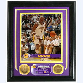 Lamar Odom Photo Mint W/ Two 24KT Gold Coinslamar 