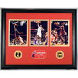 Lebron James Trio Photo Mint W/ Two 24Kt Gold Coins