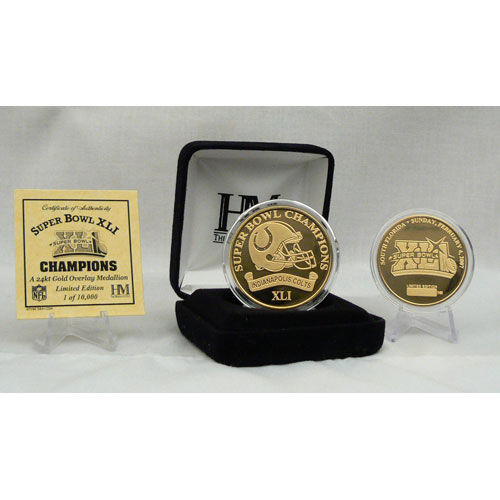 Super Bowl Xli 24Kt Gold Champions Coinsuper 