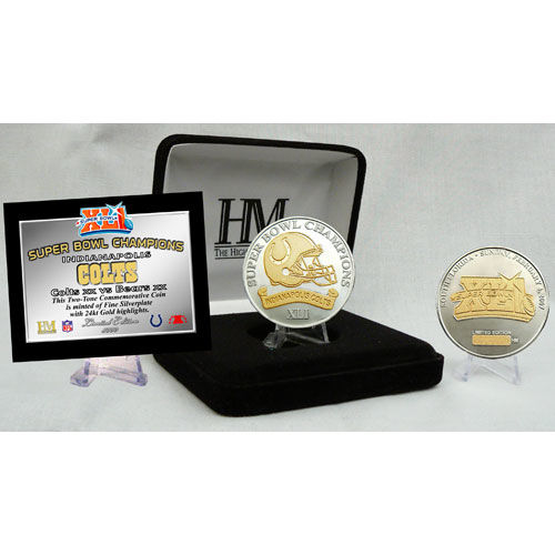 Super Bowl XLI Champion 2 Tone Coinsuper 