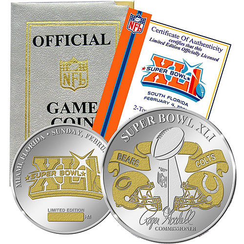 Super Bowl Xli Official 2-Tone Flip Coinsuper 