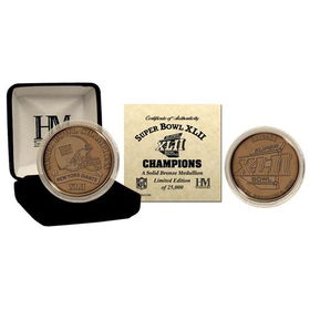 New York Giants Super Bowl Xlii Champions Bronze Coinyork 